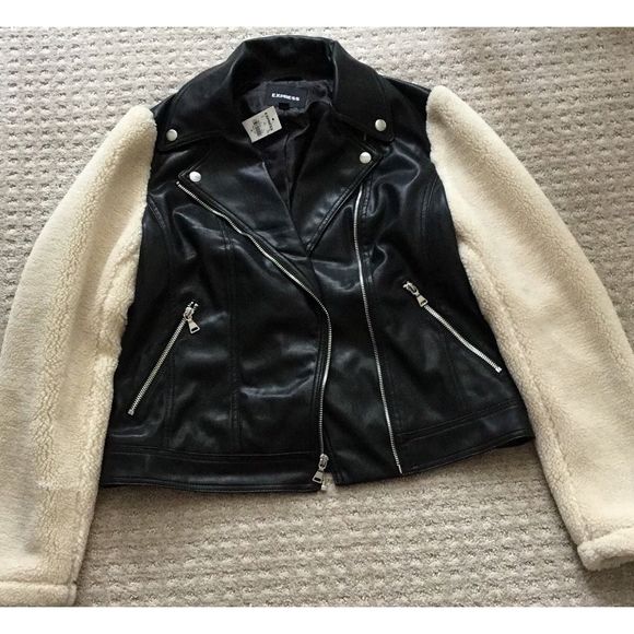 Express Faux Leather Jacket - Picture 1 of 3